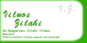 vilmos zilahi business card